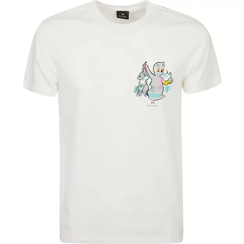 Ghost Print Slim Fit T-Shirt , male, Sizes: S - Paul Smith - Modalova