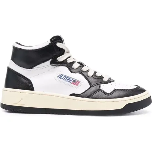 Medalist Mid Bicolor Leder High Top Sneakers , Damen, Größe: 39 EU - Autry - Modalova