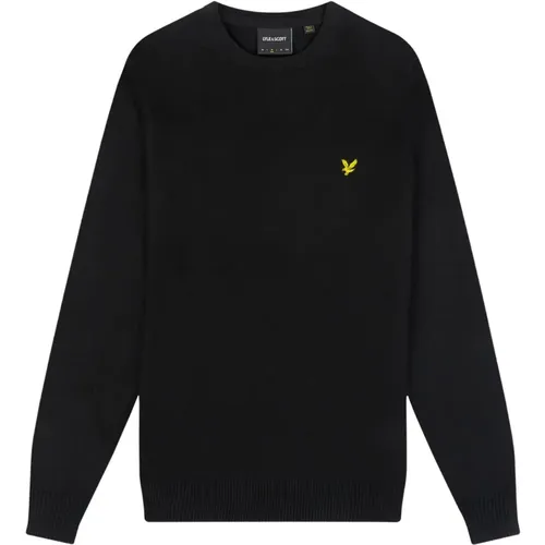 Klassischer Merino Rundhals Pullover , Herren, Größe: S - Lyle & Scott - Modalova