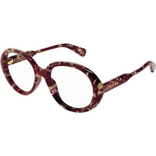 Vintage Oval Frame Glasses , female, Sizes: 53 MM - Chloé - Modalova