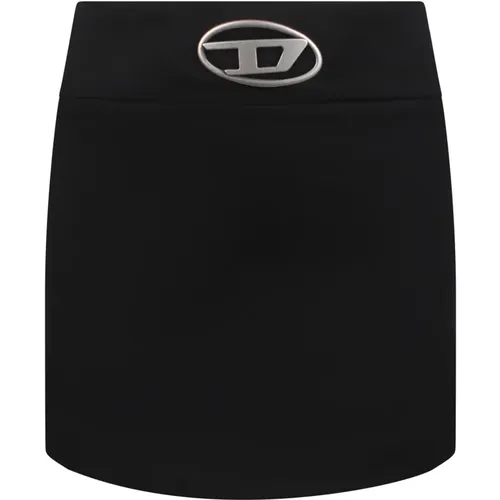 Signature D-Logo Skirt , female, Sizes: S, 2XS, XS - Diesel - Modalova