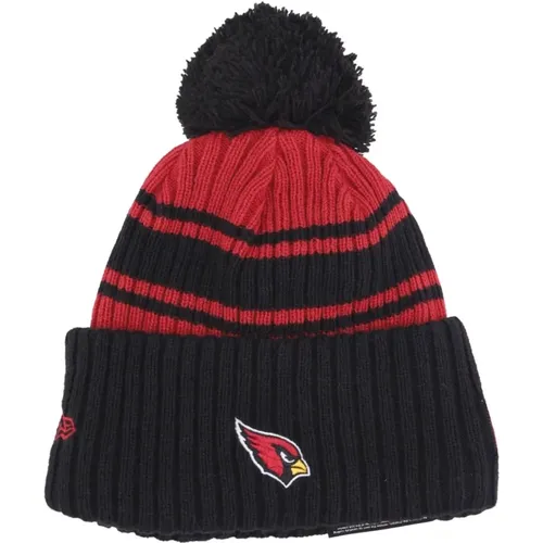 Arizona Cardinals Pom Pom Beanie Hat , male, Sizes: ONE SIZE - new era - Modalova