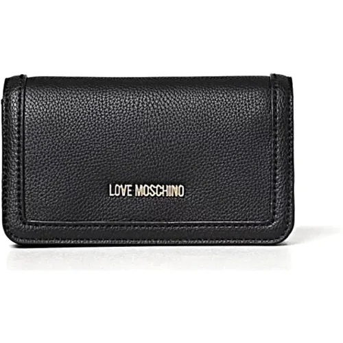 Stilvolle Lederhandtasche , Damen, Größe: ONE Size - Love Moschino - Modalova