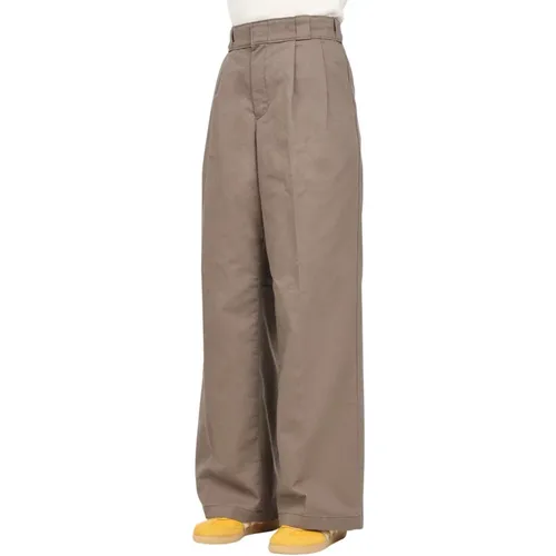 Braune Lässige Mehrfachtaschen-Arbeitshose , Damen, Größe: W28 - Dickies - Modalova