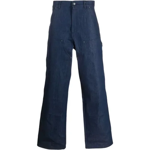 Denim Wide Leg Trousers , male, Sizes: M, L - SKY High Farm - Modalova