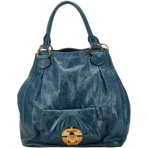 Pre-owned Leather handbags , female, Sizes: ONE SIZE - Miu Miu Pre-owned - Modalova