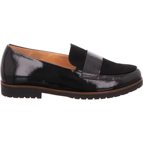 Lackleder Slip-On Blockabsatz Schuh , Damen, Größe: 36 1/2 EU - Gabor - Modalova