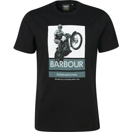 Vintage Graphic-Print Tee , male, Sizes: 2XL, L, XL - Barbour - Modalova