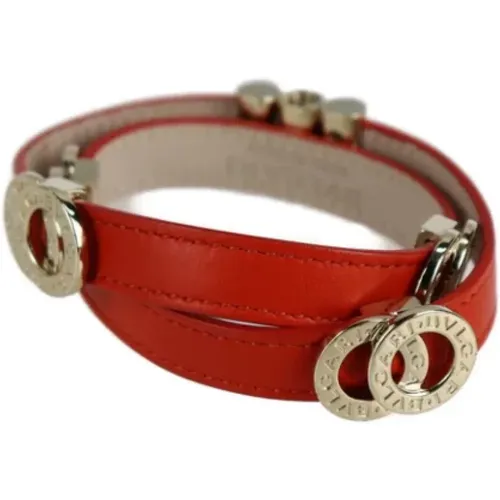 Pre-owned Leather bracelets , female, Sizes: ONE SIZE - Bvlgari Vintage - Modalova