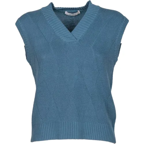 Celeste Ribbed Cotton Zebio Vest , female, Sizes: M, L, S - Max Mara - Modalova