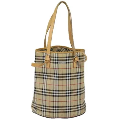 Pre-owned Canvas shoulder-bags , female, Sizes: ONE SIZE - Burberry Vintage - Modalova