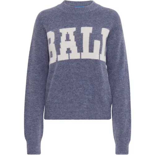 Blauer Moonlight Pullover Strick , Damen, Größe: L - Ball - Modalova