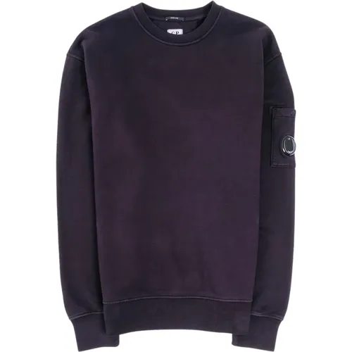 Diagonal Gewebter Crew Neck Sweatshirt,Diagonal gewebter Crew Neck Sweatshirt - C.P. Company - Modalova