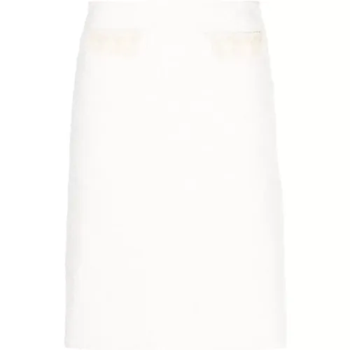 Elevated Ecru Skirt , female, Sizes: L - Lanvin - Modalova