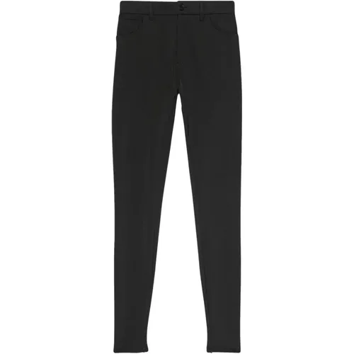 Pants with zipper , female, Sizes: 2XS, S, XS - Balenciaga - Modalova