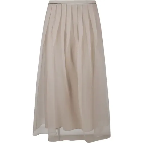 Skirts , female, Sizes: S, M - BRUNELLO CUCINELLI - Modalova