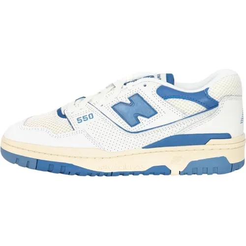 Creme 550 Hellblaue Sneakers , unisex, Größe: 38 EU - New Balance - Modalova