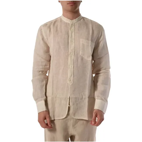 Koreanisches Leinenhemd , Herren, Größe: 2XL - 120% lino - Modalova