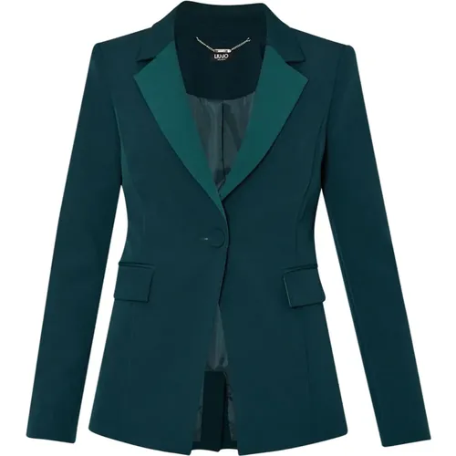 Elegante Jacke aus Polyester und Elastan , Damen, Größe: S - Liu Jo - Modalova