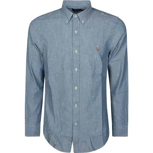 Chambray Cotton Shirt , male, Sizes: M, XL, L - Ralph Lauren - Modalova