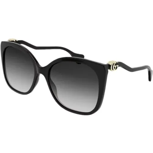 Square Sunglasses with Gray Lenses , female, Sizes: ONE SIZE - Gucci - Modalova