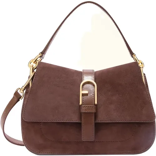 Braune Mini Top-Griff Tasche Furla - Furla - Modalova