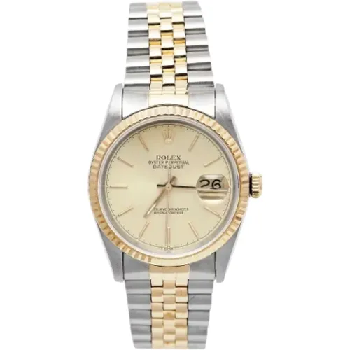 Pre-owned Gold watches , male, Sizes: ONE SIZE - Rolex Vintage - Modalova