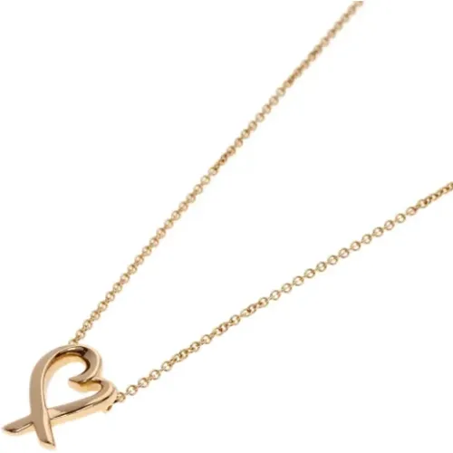 Pre-owned Rose Gold necklaces , female, Sizes: ONE SIZE - Tiffany & Co. Pre-owned - Modalova