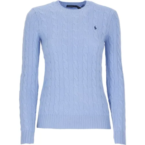 Hellblauer Woll-Kaschmir-Pullover , Damen, Größe: L - Ralph Lauren - Modalova