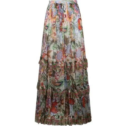 Silk Maxi Skirt , female, Sizes: M, S, XS - ETRO - Modalova