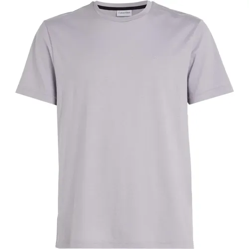 Lila T-Shirts , Herren, Größe: L - Calvin Klein - Modalova