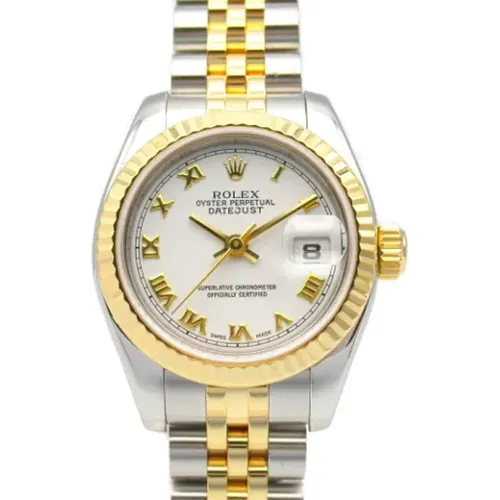 Pre-owned Yellow Gold watches , female, Sizes: ONE SIZE - Rolex Vintage - Modalova