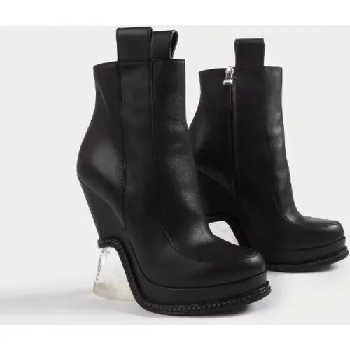 Pre-owned Leather boots , female, Sizes: 3 UK - Fendi Vintage - Modalova