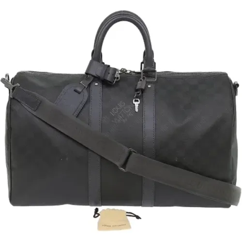 Pre-owned Svart lerret Louis Vuitton Keepall , unisex, Sizes: ONE SIZE - Louis Vuitton Vintage - Modalova