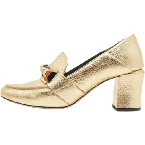 Pre-owned Leder Heels , Damen, Größe: 38 1/2 EU - Fendi Vintage - Modalova