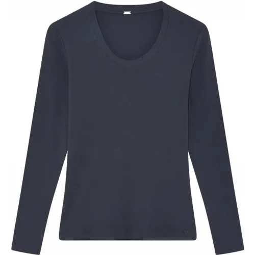 Camille Long Sleeve T-Shirt Midnight , female, Sizes: 2XL - Gustav - Modalova