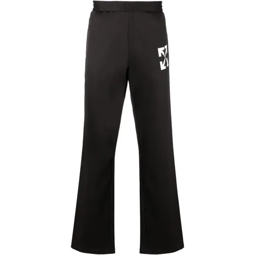 Trousers with Elasticated Waist , male, Sizes: L - Off White - Modalova