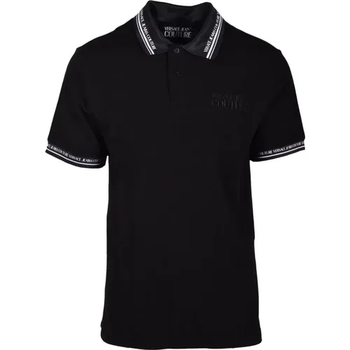 Baumwoll-Poloshirt , Herren, Größe: L - Versace Jeans Couture - Modalova