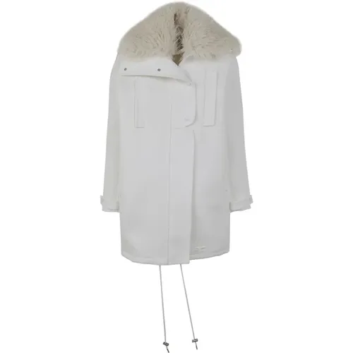 Tech Twill Parka Coat , female, Sizes: M - Courrèges - Modalova