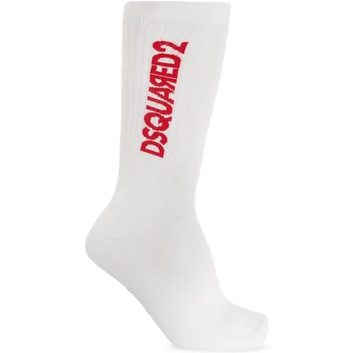 Socken mit Logo , Herren, Größe: M - Dsquared2 - Modalova