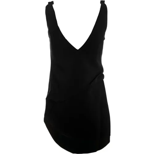 V Neck Sleeveless Mini Dress , female, Sizes: XS, S - JW Anderson - Modalova