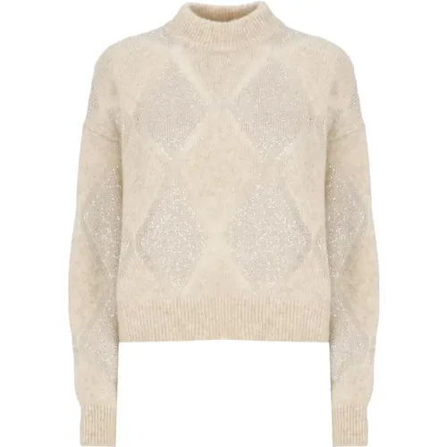 Pailletten Woll Mohair Pullover Frau - BRUNELLO CUCINELLI - Modalova