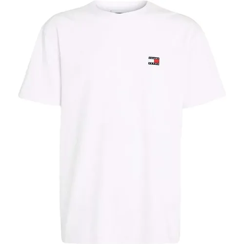 Klassisches T-Shirt , Herren, Größe: M - Tommy Hilfiger - Modalova