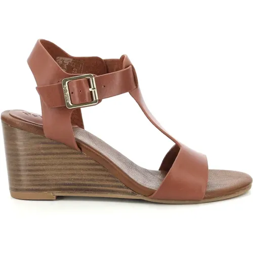 Bequeme Leder Sandalen Kick Volage , Damen, Größe: 39 EU - Kickers - Modalova