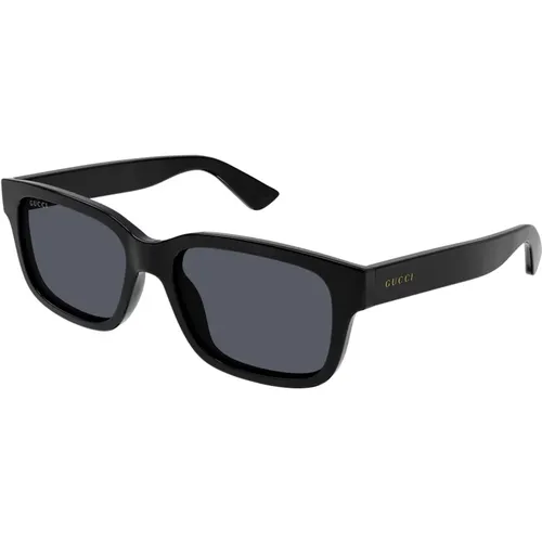Schwarz/Graue Sonnenbrille Gg1583S , Herren, Größe: 56 MM - Gucci - Modalova