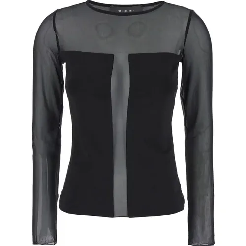 Tulle Top , female, Sizes: XS, S - Federica Tosi - Modalova