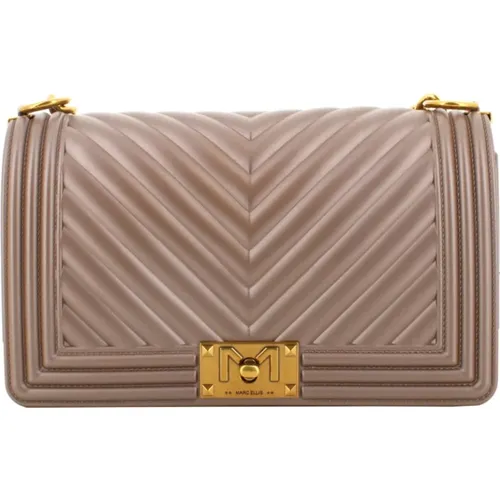 Bronzene Schultertasche Flat Style - Marc Ellis - Modalova