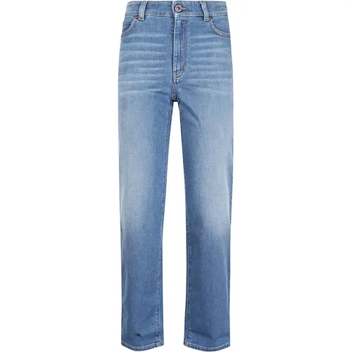 Blaue Skinny Jeans aus Baumwolle , Damen, Größe: 2XS - Max Mara Weekend - Modalova