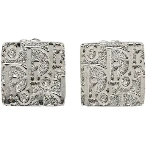 Pre-owned Metal earrings , female, Sizes: ONE SIZE - Dior Vintage - Modalova