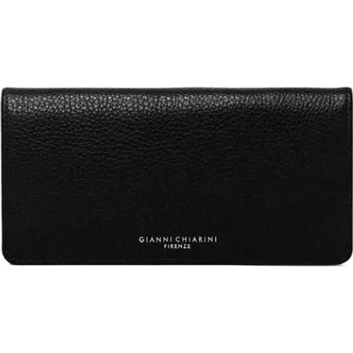 Hammered Leather Wallet with Multiple Compartments , female, Sizes: ONE SIZE - Gianni Chiarini - Modalova